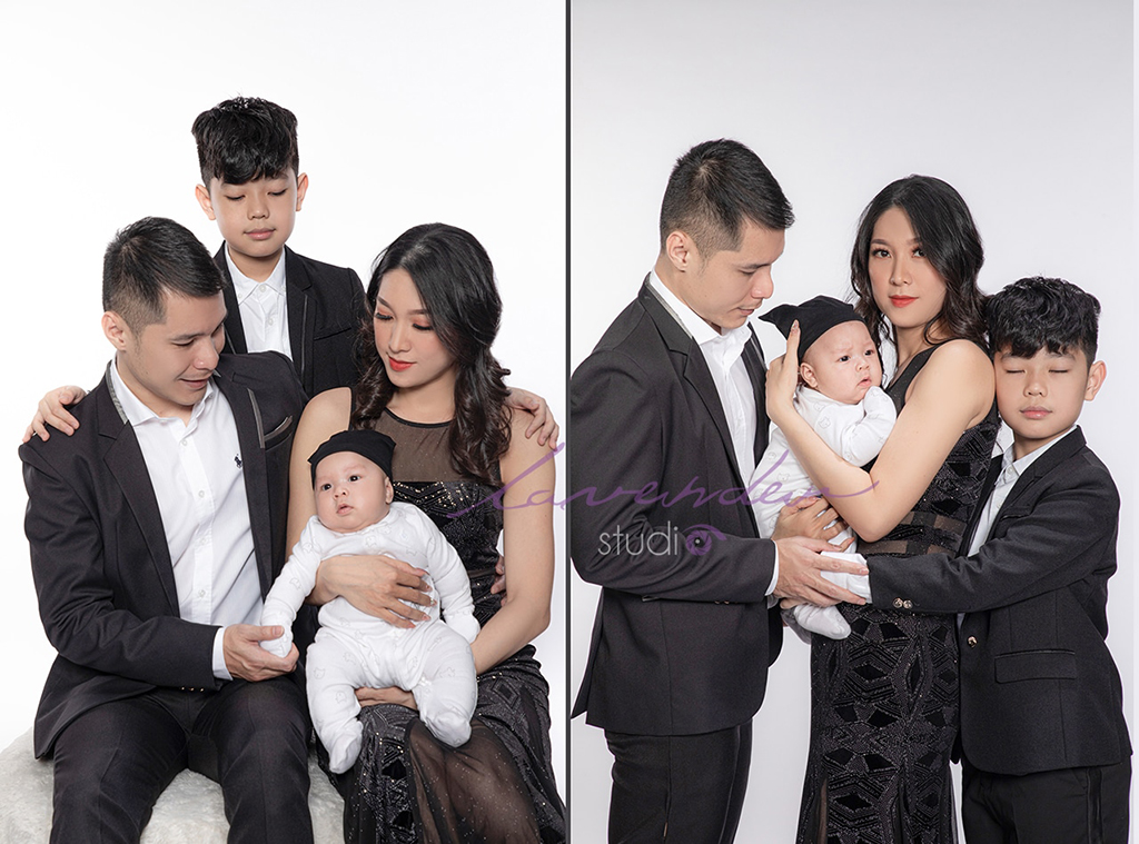 Ảnh gia đình cùng con nhỏ