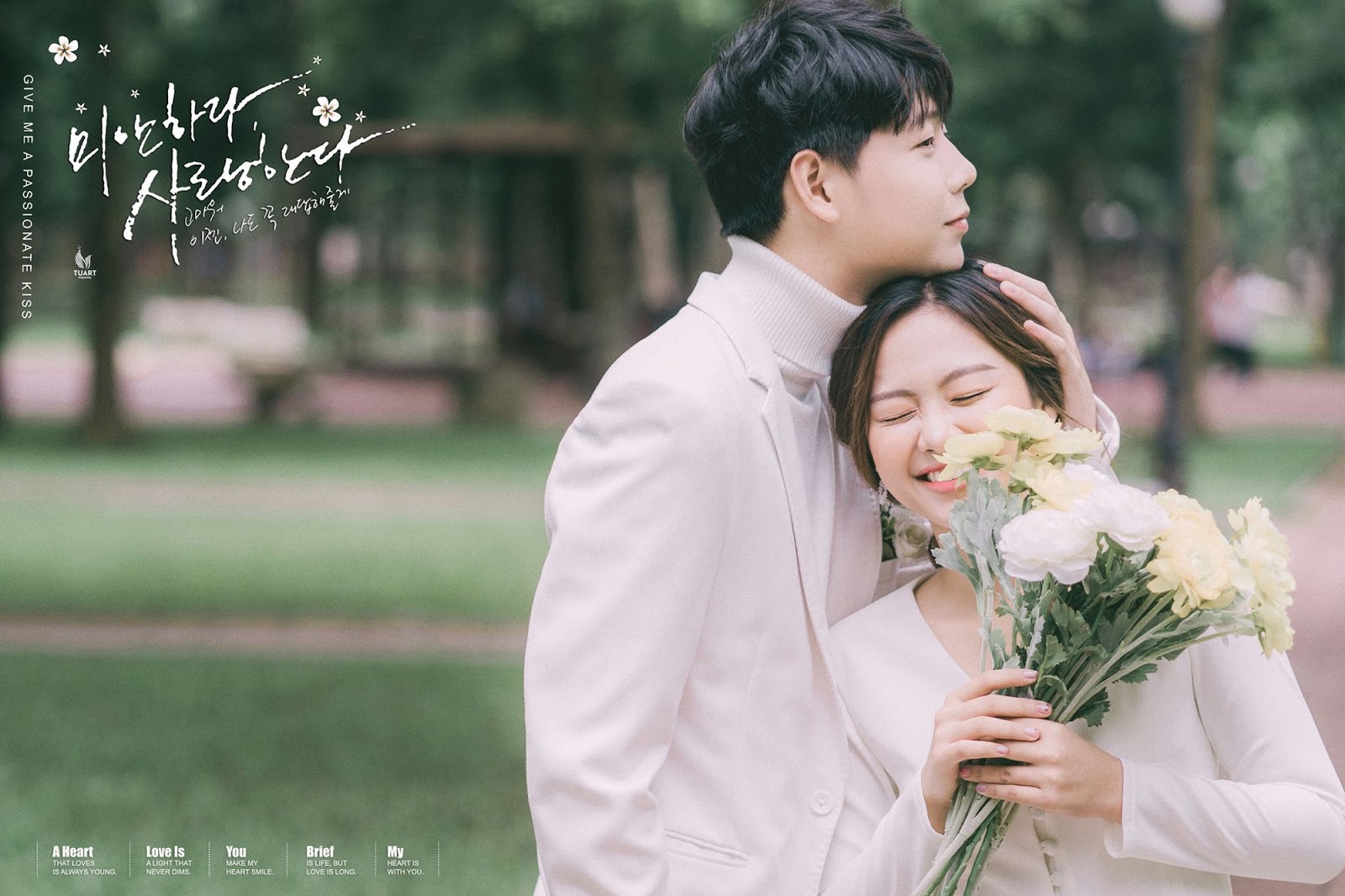 Chụp ảnh cưới phong cách Hàn Quốc ngoài trời