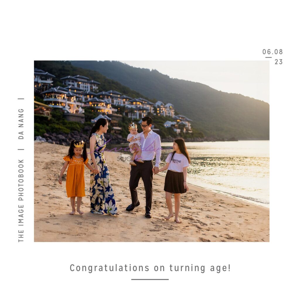 Chụp hình gia đình ở Intercontinental Đà Nẵng