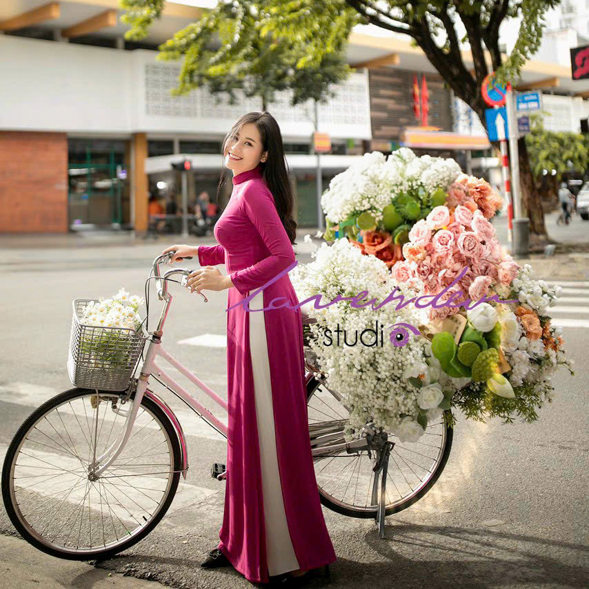 Chụp ảnh mùa thu với áo dài đẹp ở Đà Nẵng