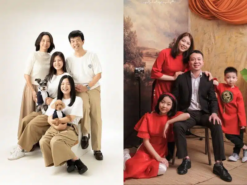 Chụp ảnh Tết cùng áo dài Lưu giữ khoảnh khắc đẹp nhất cùng gia đình