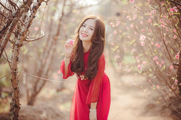 Chụp hình Tết áo dài cách tân