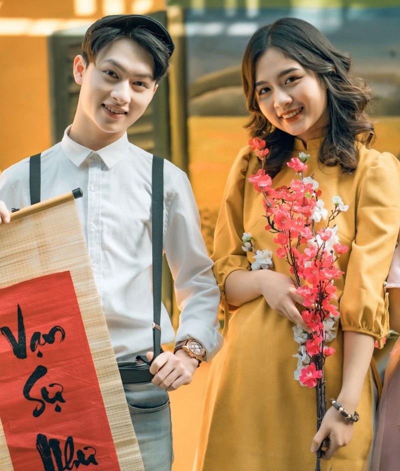 Chụp hình cặp đôi Tết Tình yêu nở rộ trong những bức ảnh đẹp