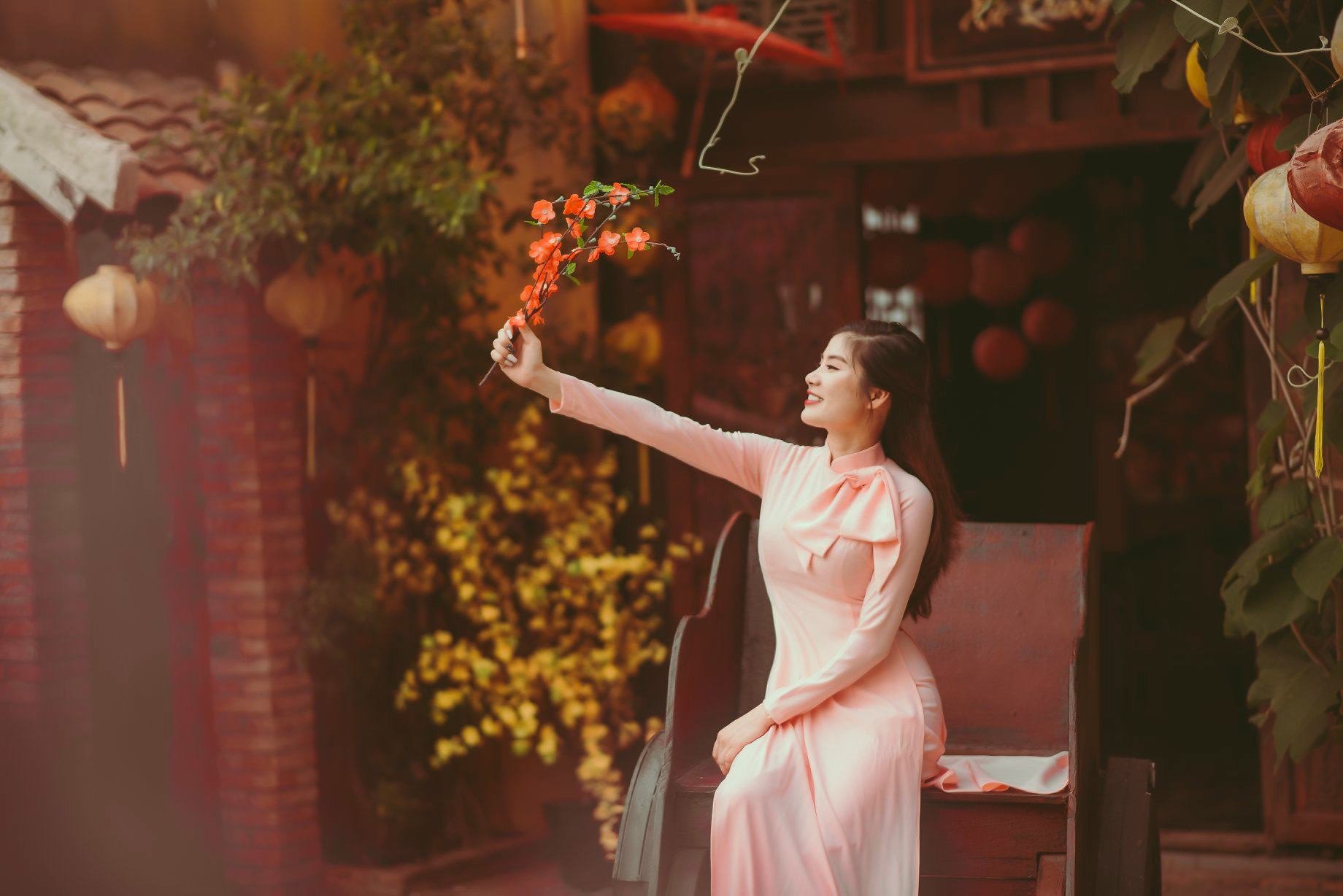 chụp ảnh Tết tại Hội An